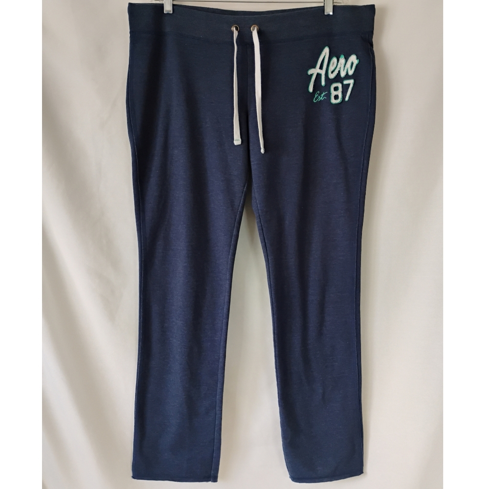 Women's XL Vintage Y2K Aeropostale Stretchy Adjustable Sweatpants Gym / Pajamas